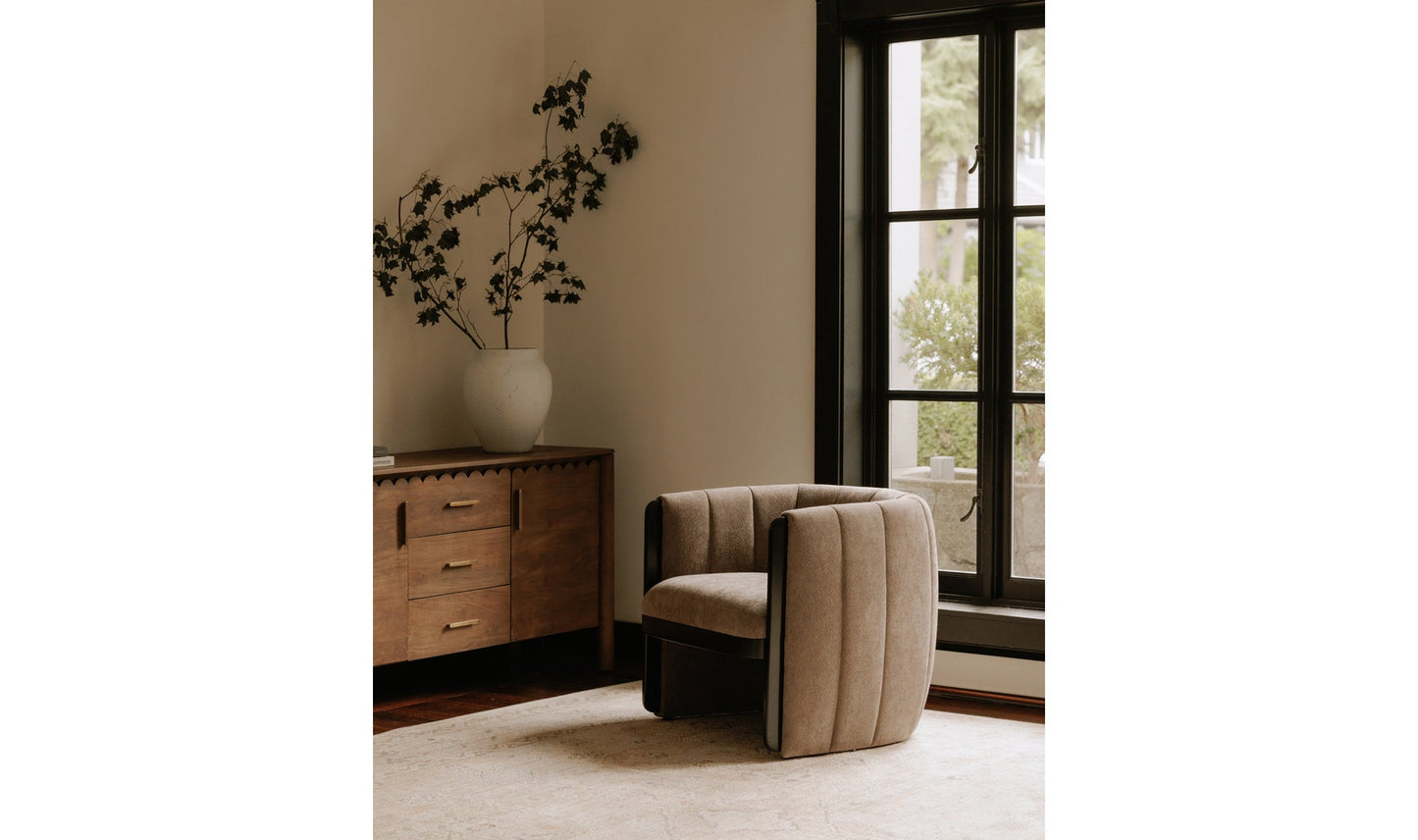 Fauteuil d'appoint Francis Taupe