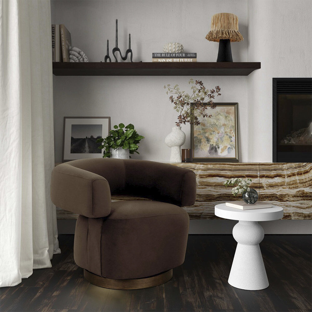 Fauteuil Bruna marron