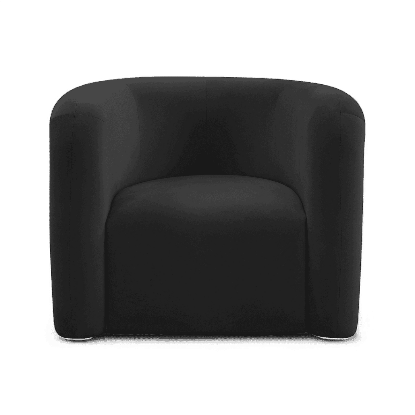 Fauteuil de salon Comet en velours noir