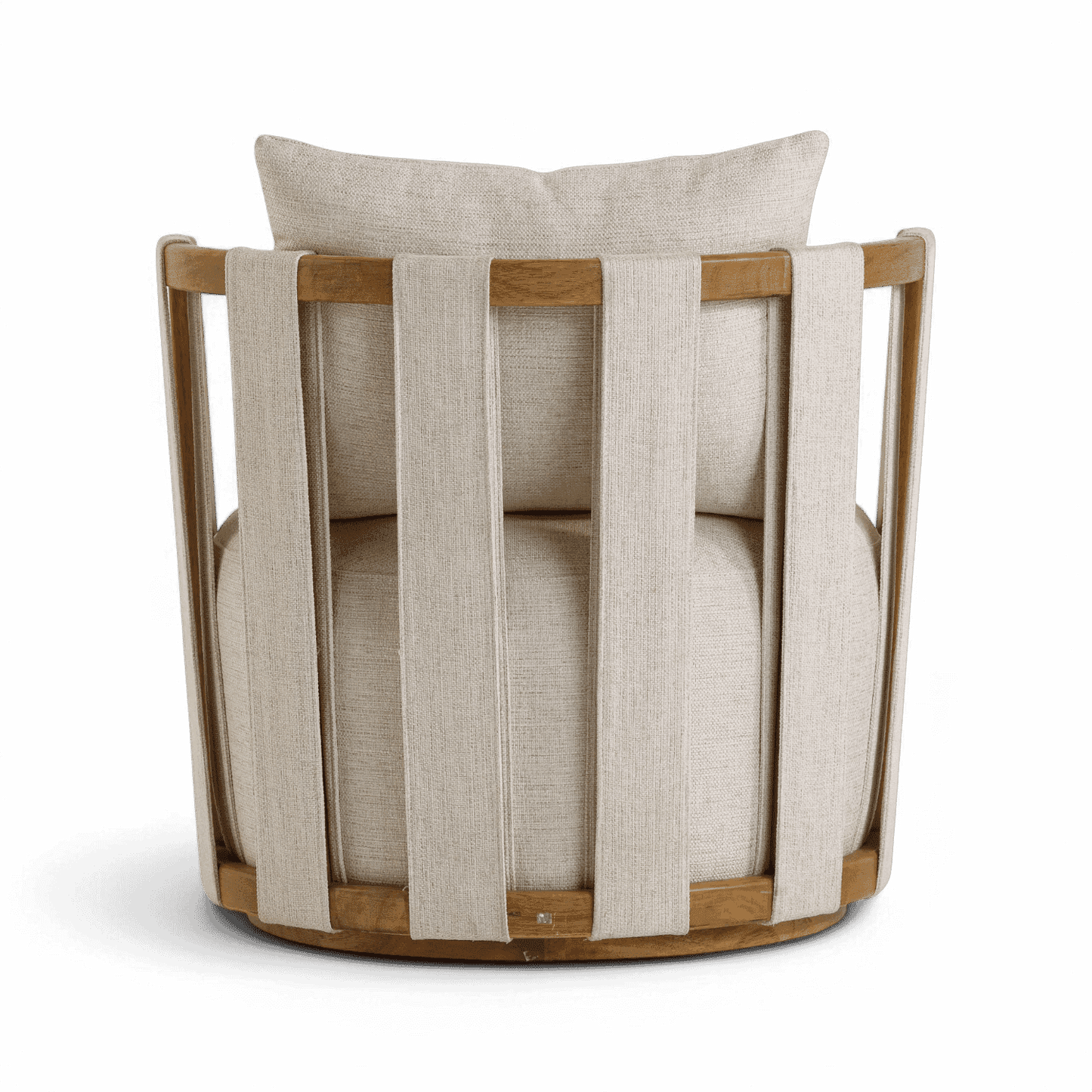 Chaise pivotante beige Equinox