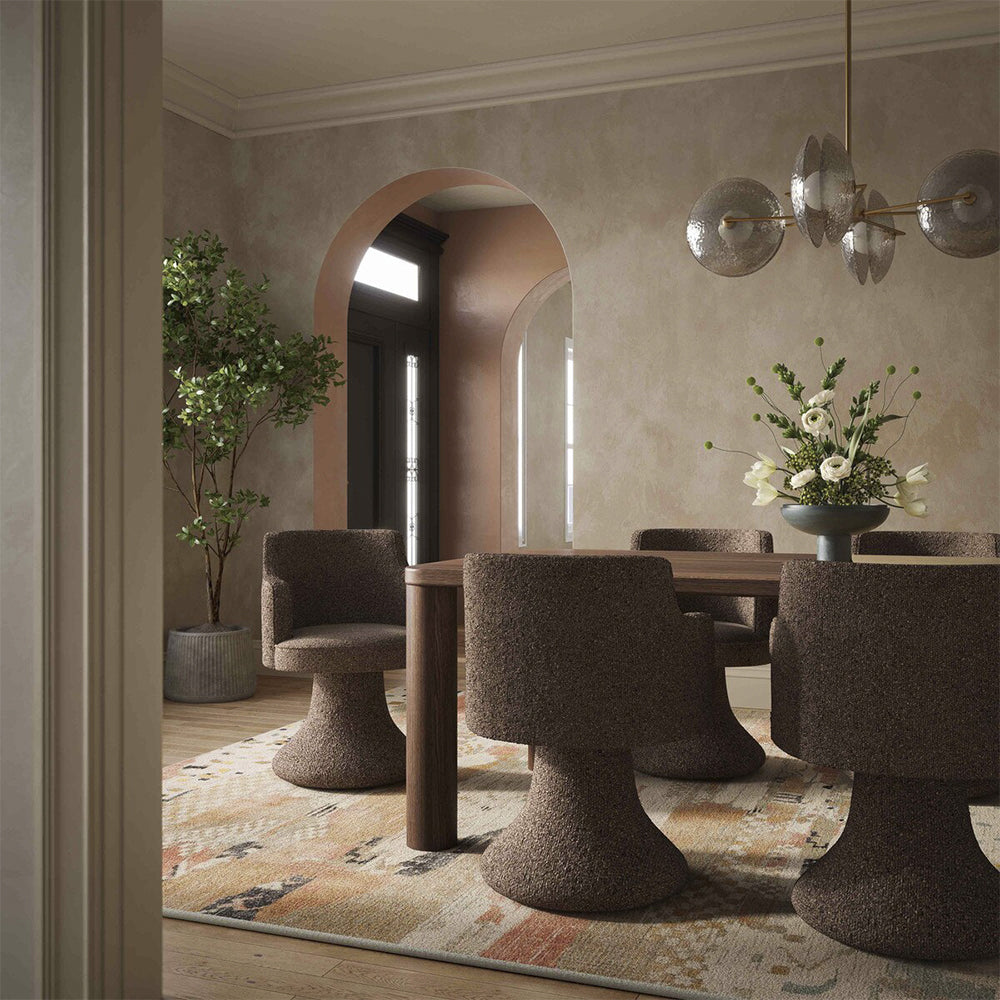 Chaise de salle à manger marron moka