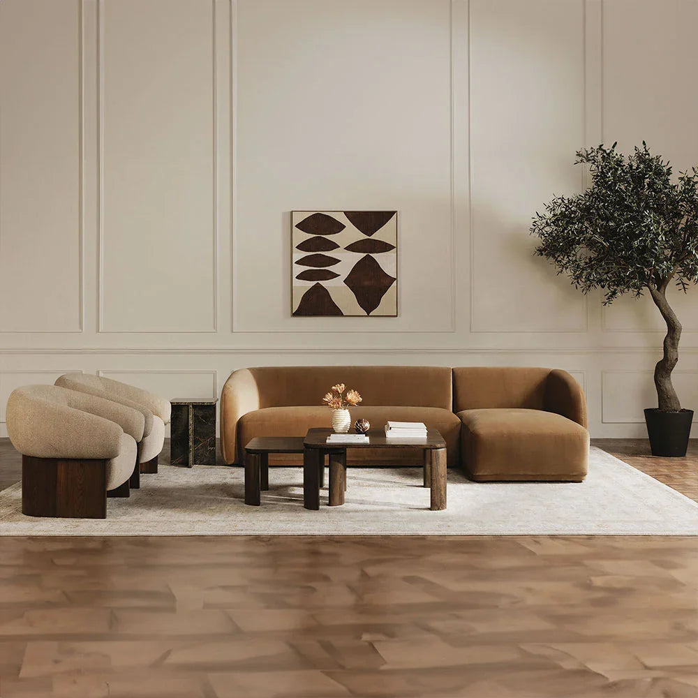 Canapé d'angle Nomad Tan Boucle