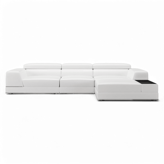 Canapé modulable sectionnel Amadeo blanc