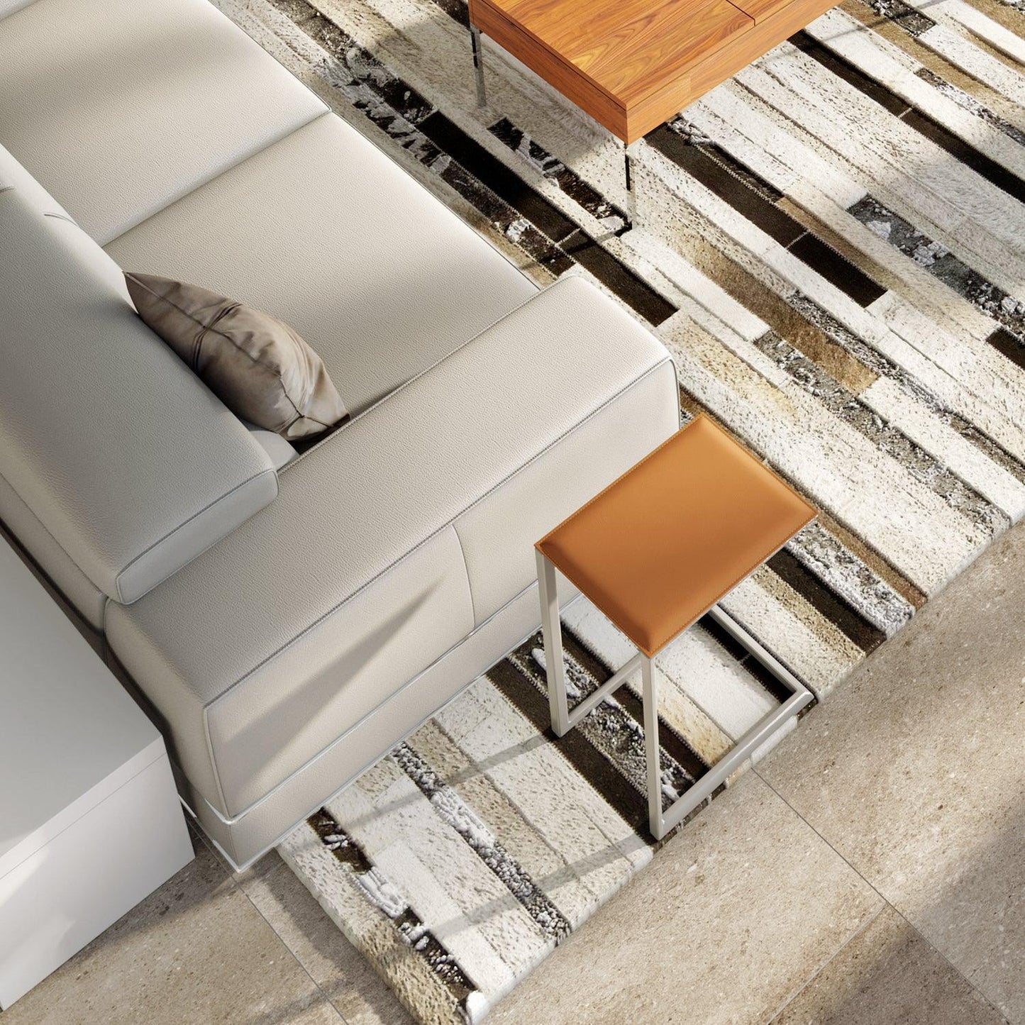 Table d'appoint Filago Cognac