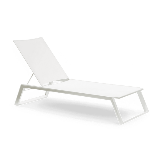 Chaise longue d'extérieur Isa blanche