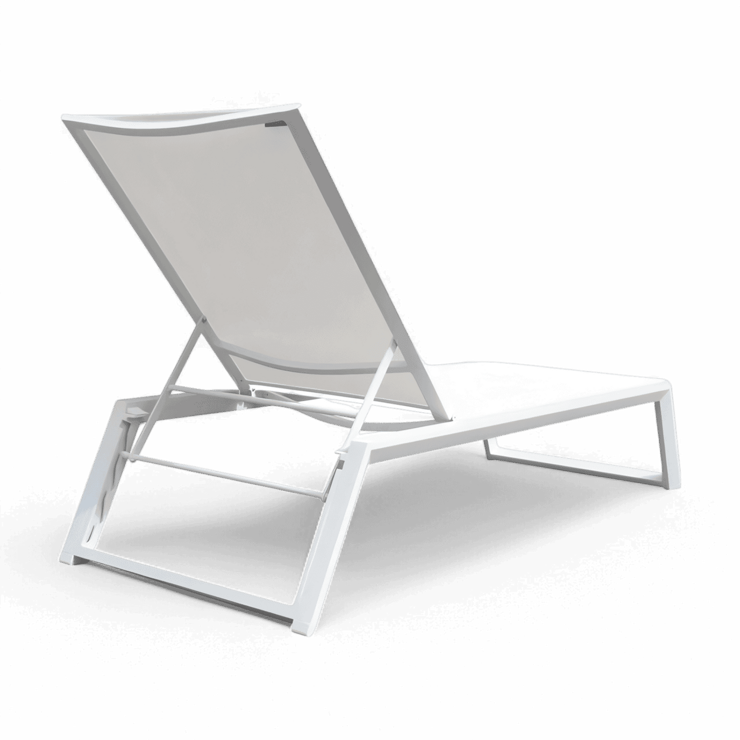 Chaise longue d'extérieur Isa blanche