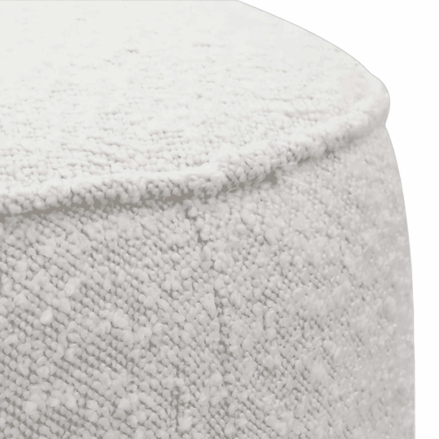 Elora Ottoman Blanc Boucle