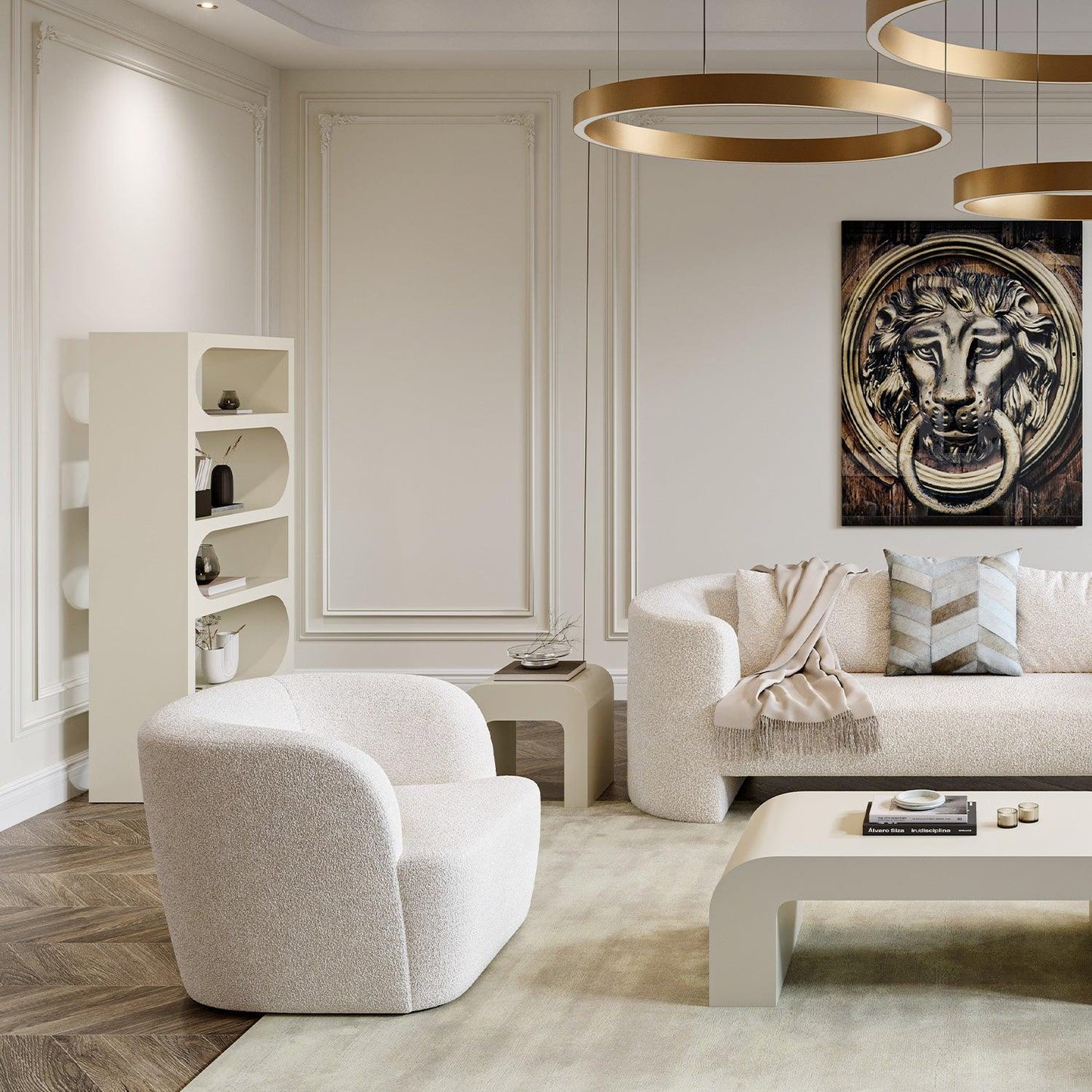 Fauteuil Naomi Blanc Boucle