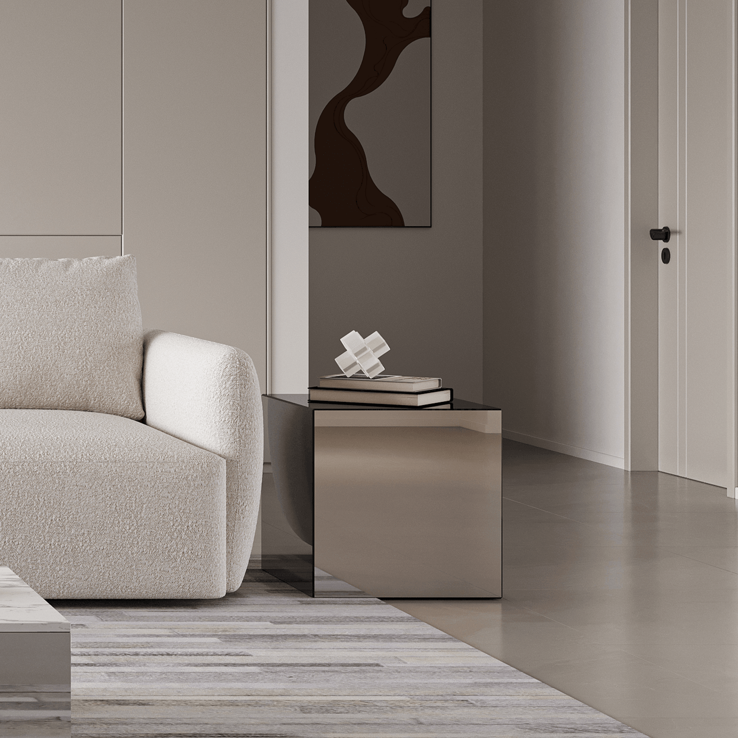 Table d'appoint Ora Argent