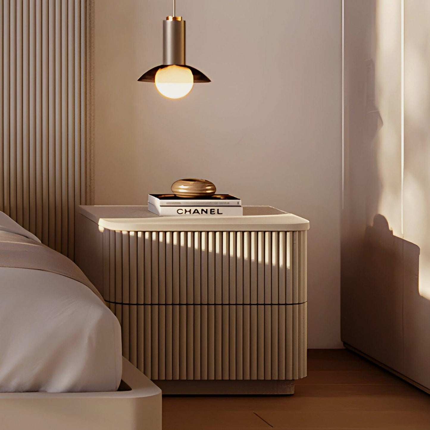 Table de chevet Oxford Albâtre