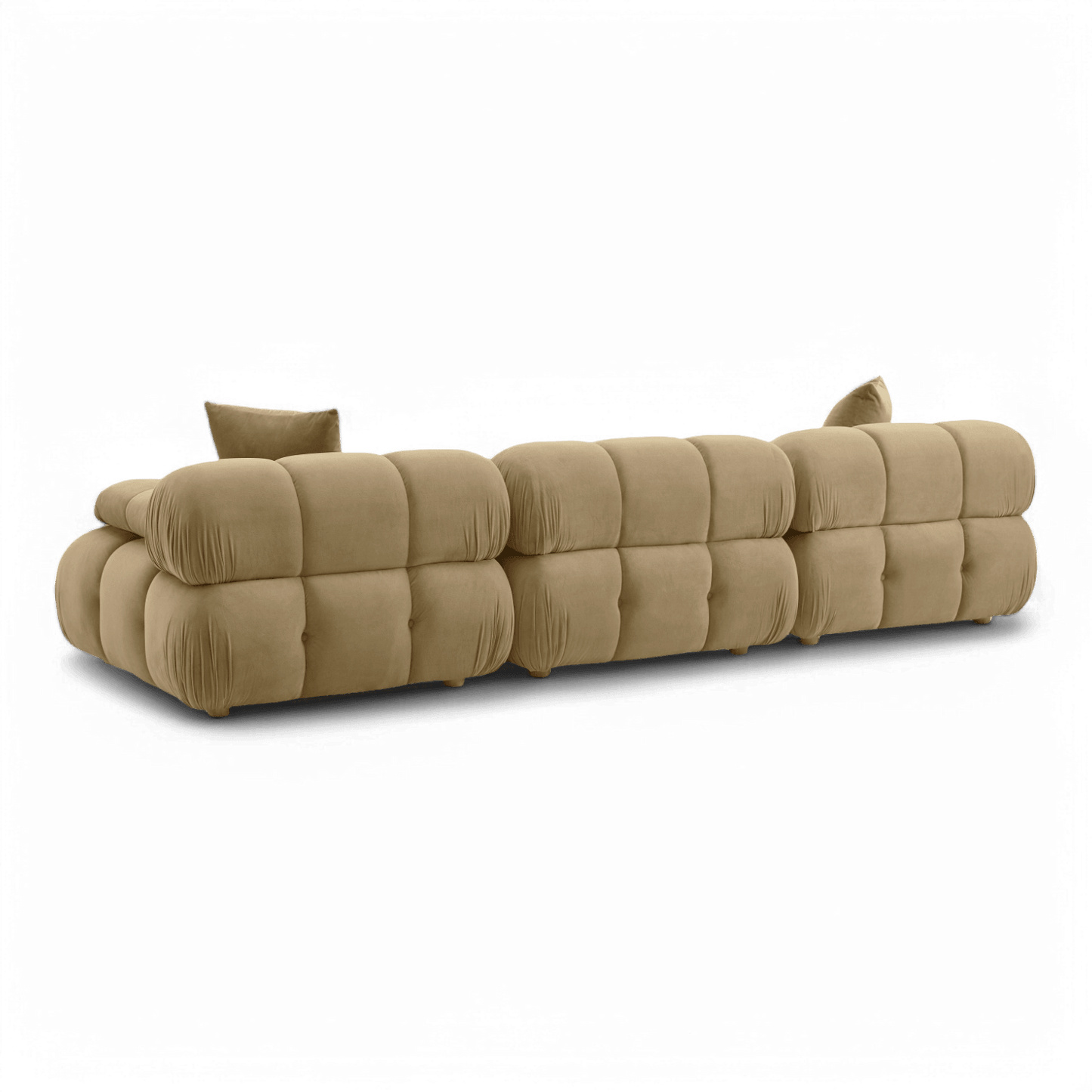 Canapé modulaire en velours Solace Camel