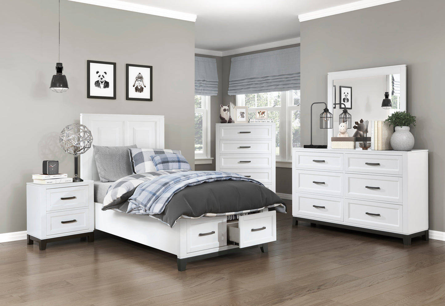 Collection de chambres blanches Garretson
