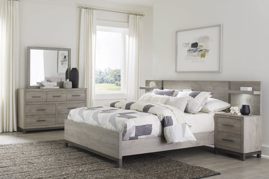 Collection de chambre à coucher Zephyr gris clair