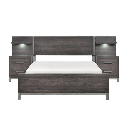Collection de chambre à coucher Zephyr gris foncé