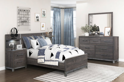 Collection de chambre à coucher Zephyr gris foncé