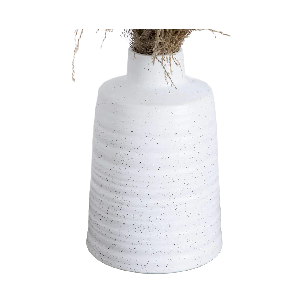 30 Desert Whisper - Pampas naturelles séchées dans un vase en céramique