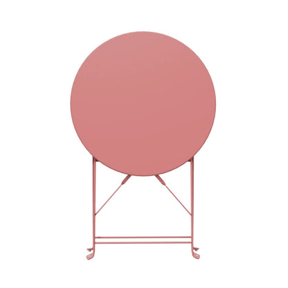 Ensemble bistrot pliant en métal 3 pièces, résistant aux intempéries, pour l'extérieur et l'intérieur, idéal pour la terrasse, la cour et le jardin.