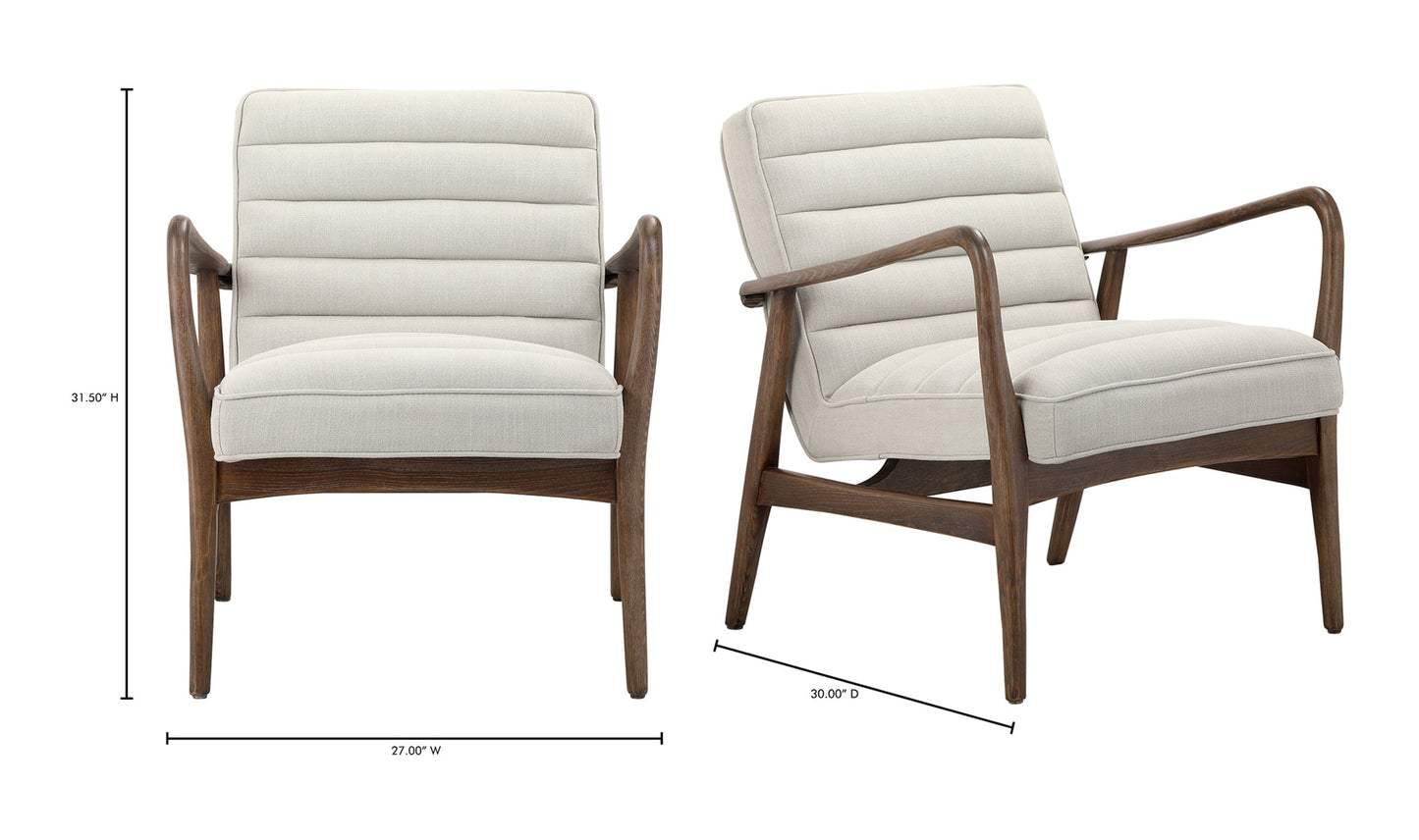 Fauteuil d'appoint beige Anderson