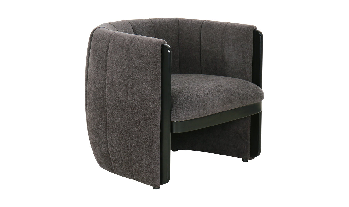Fauteuil d'appoint Francis gris foncé