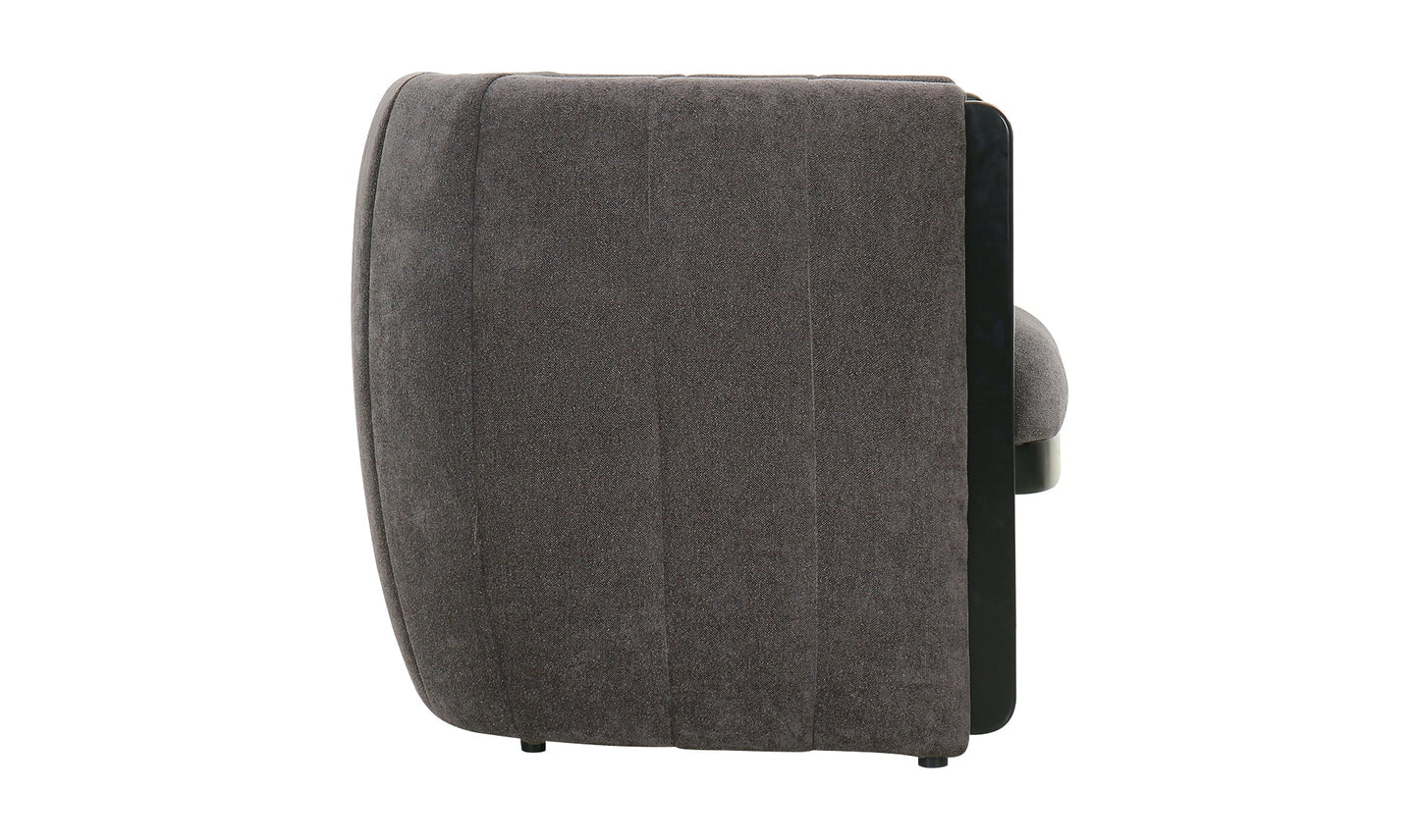 Fauteuil d'appoint Francis gris foncé