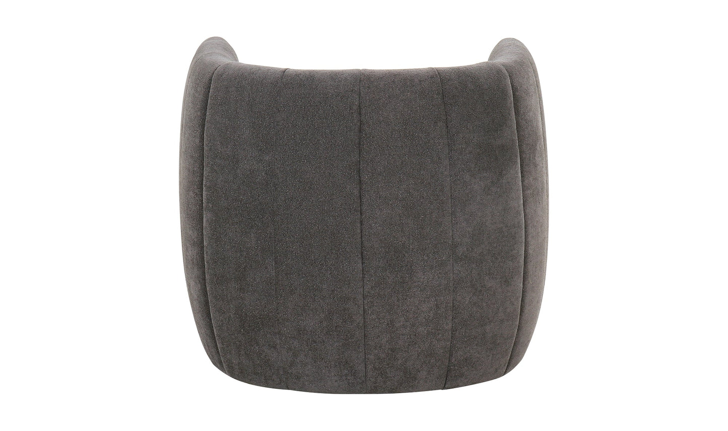 Fauteuil d'appoint Francis gris foncé