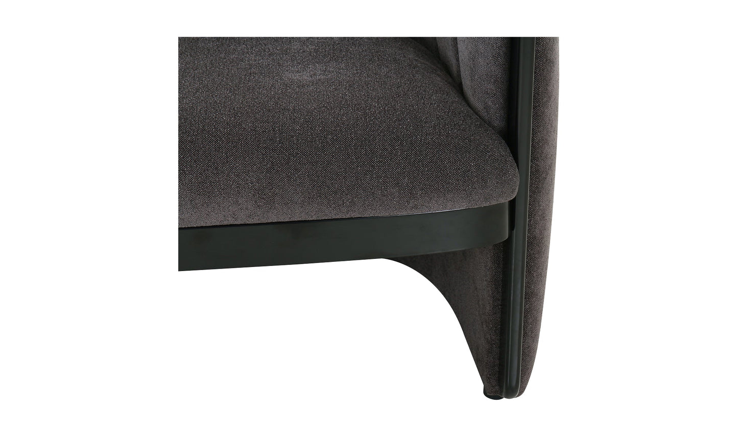 Fauteuil d'appoint Francis gris foncé