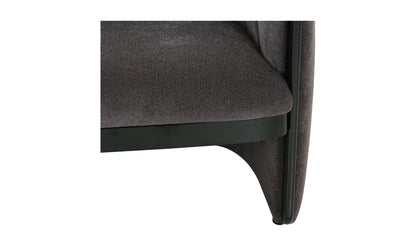 Fauteuil d'appoint Francis gris foncé