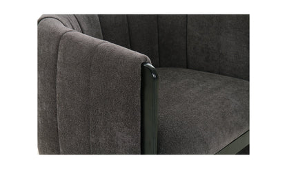Fauteuil d'appoint Francis gris foncé