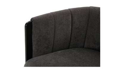 Fauteuil d'appoint Francis gris foncé