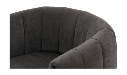 Fauteuil d'appoint Francis gris foncé