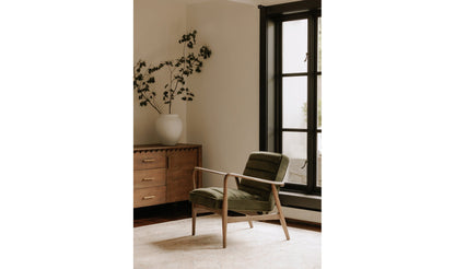Fauteuil d'appoint vert Anderson