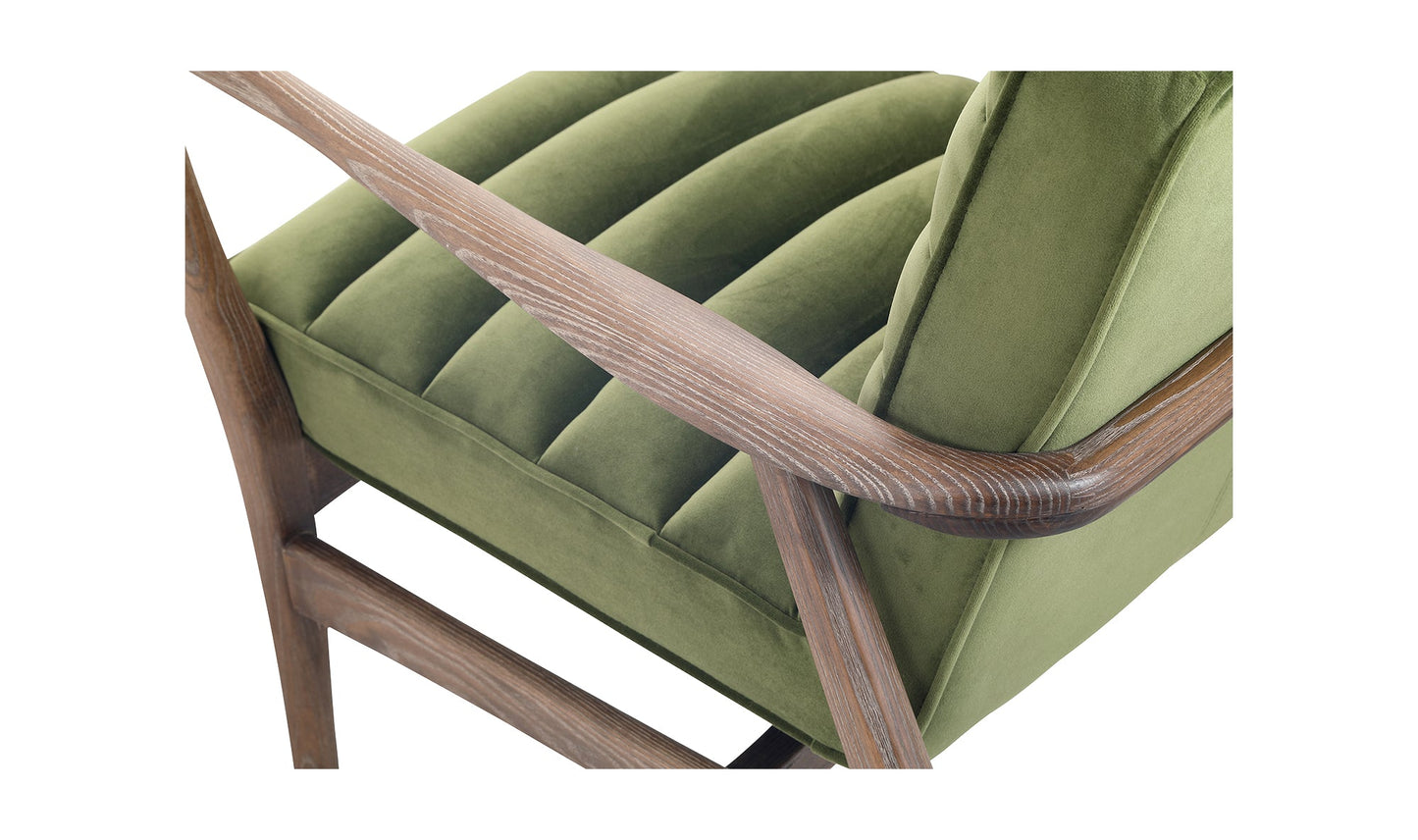 Fauteuil d'appoint vert Anderson
