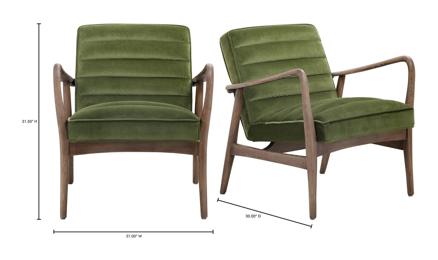 Fauteuil d'appoint vert Anderson