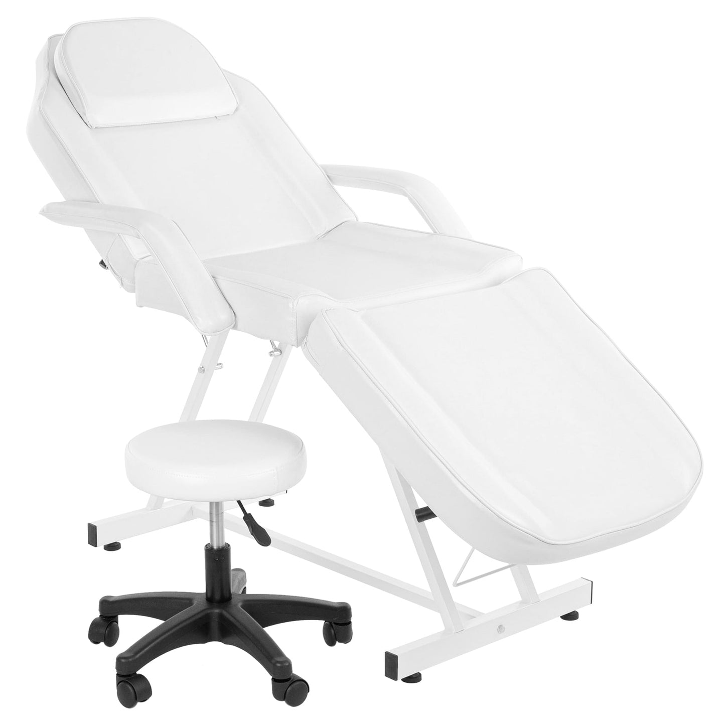 Chaise de massage réglable pour salon de beauté, spa, tatouage, avec tabouret