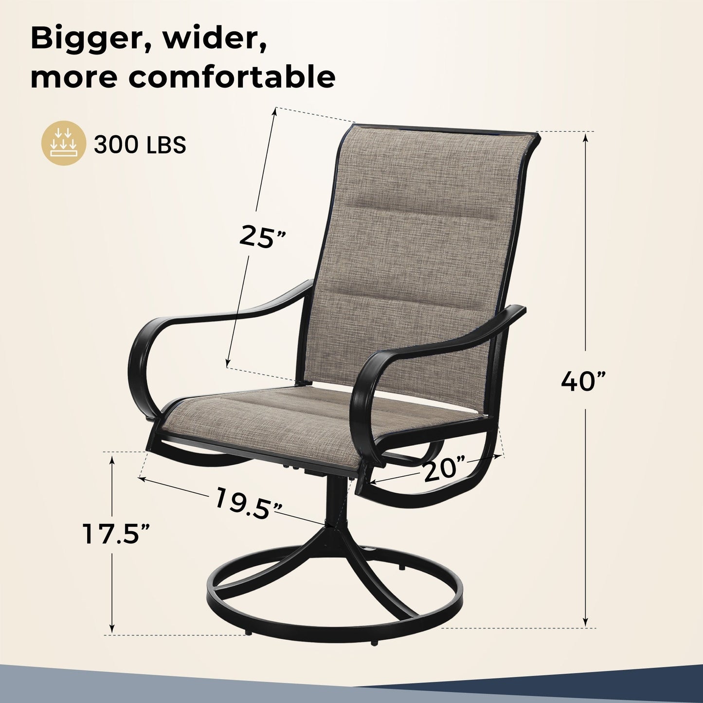 Ensemble de salle à manger de patio 8 pièces MAISON ARTS avec parasol de patio de 13 pieds