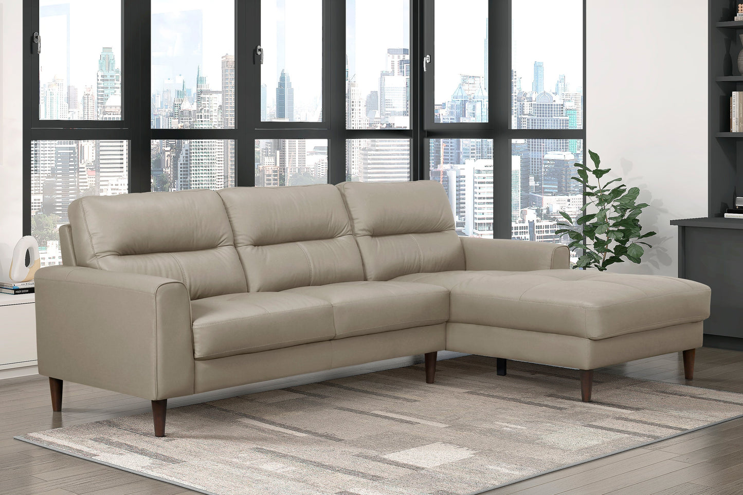 Collection de canapés sectionnels en cuir Lewes