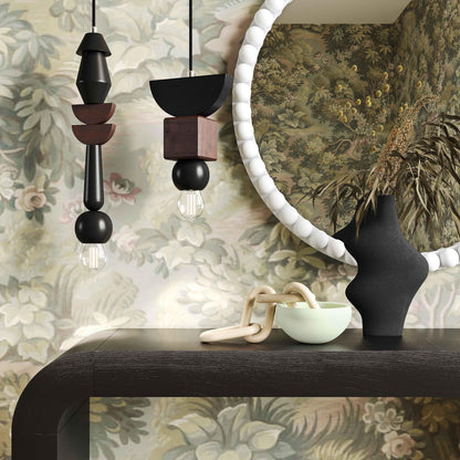 Vase courbé noir Karma