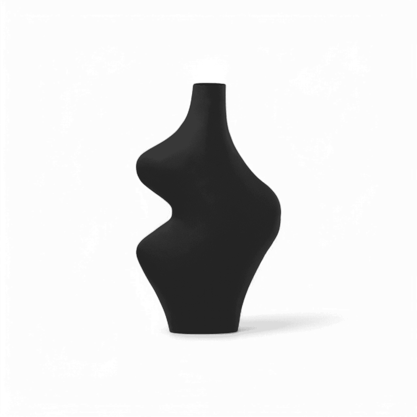 Vase courbé noir Karma