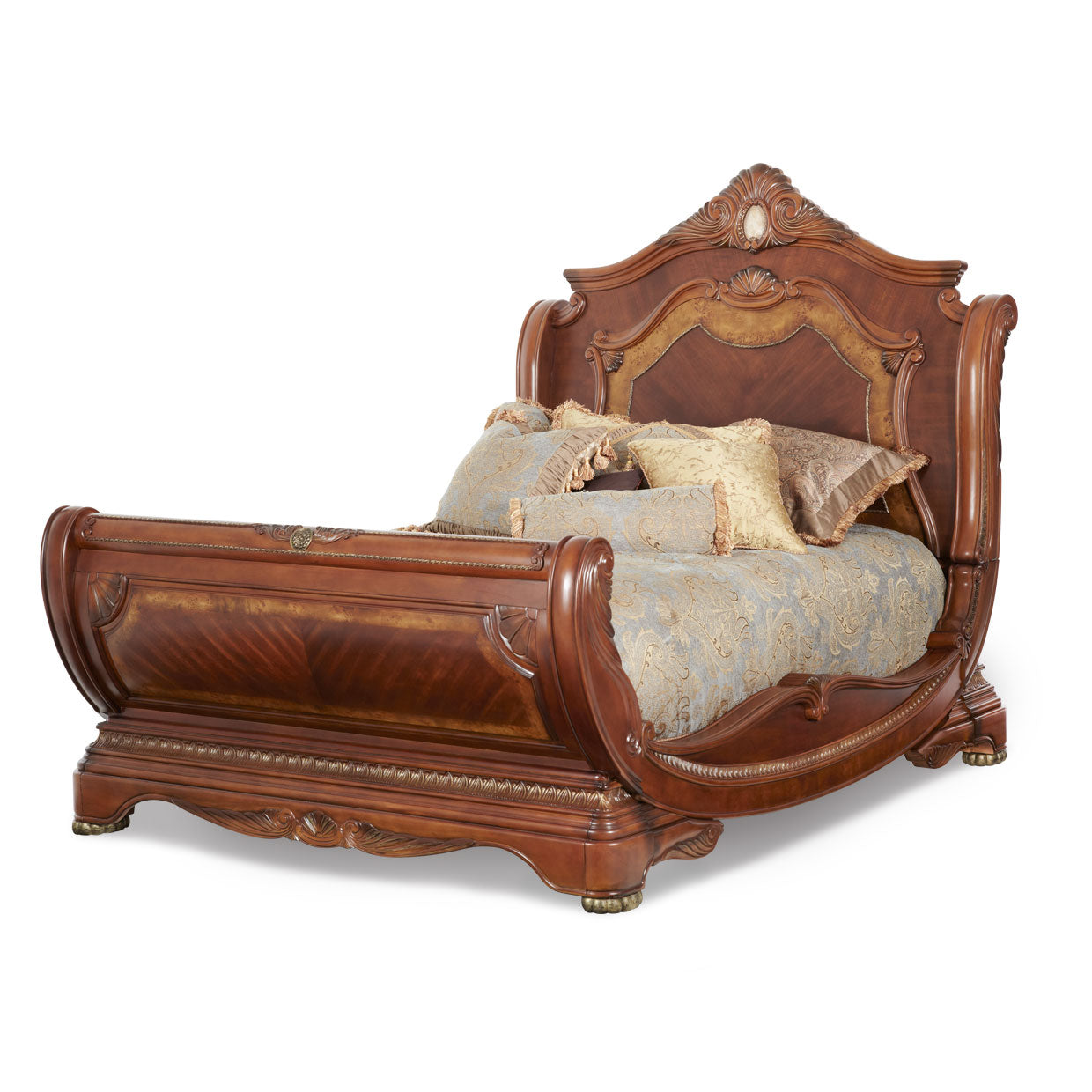 Collection de chambres Cortina en noyer miel