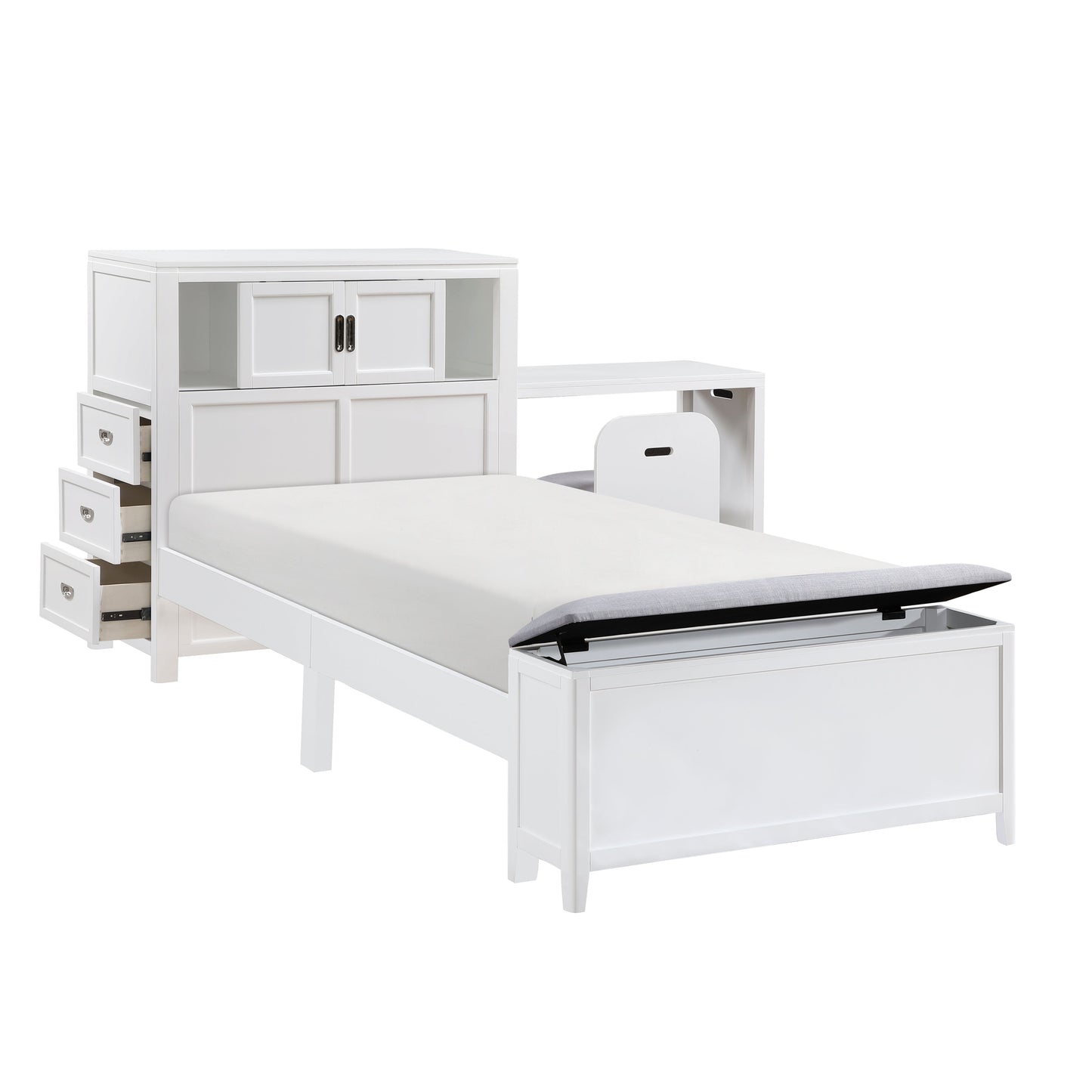 Collection de chambres à coucher Sloane White