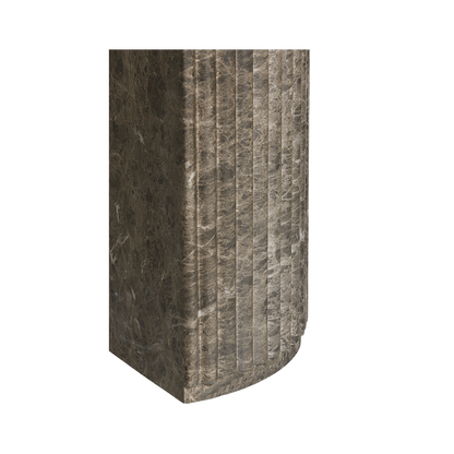 Table à manger Bloom en marbre marron