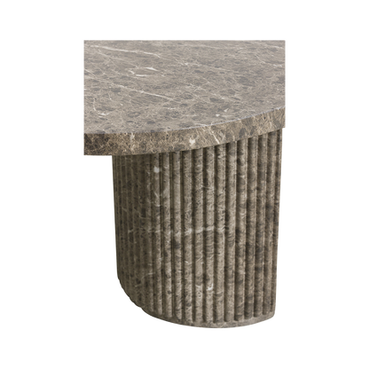 Table à manger Bloom en marbre marron