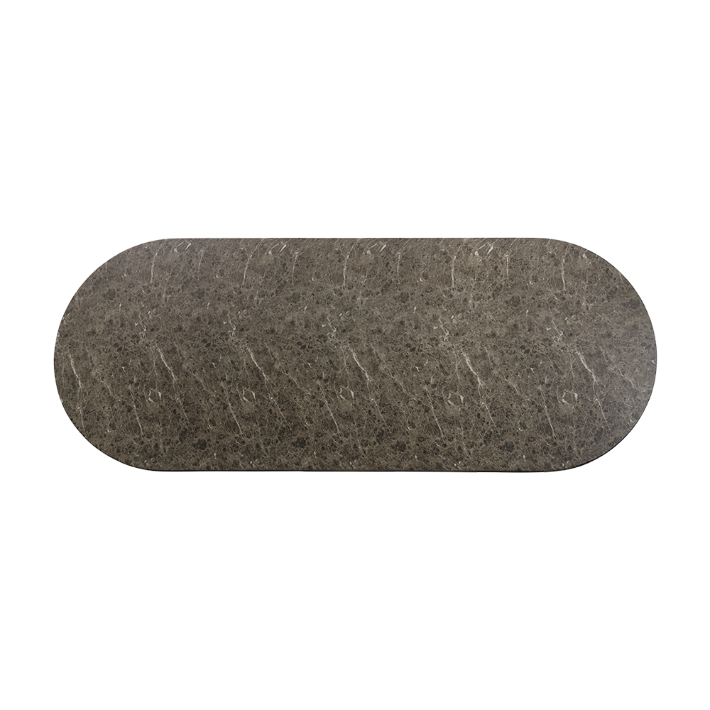 Table à manger Bloom en marbre marron