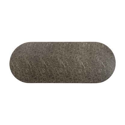 Table à manger Bloom en marbre marron