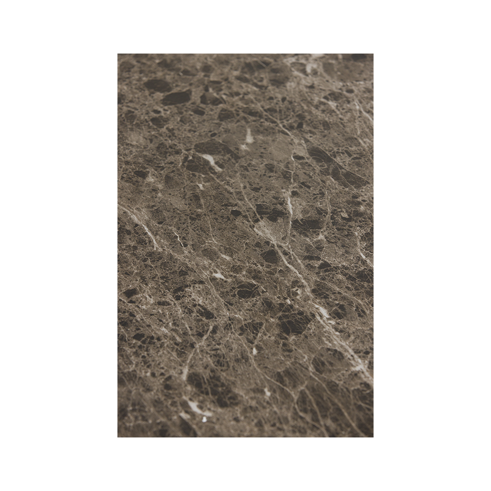 Table à manger Bloom en marbre marron