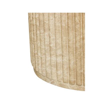 Table à manger Bloom en marbre doré