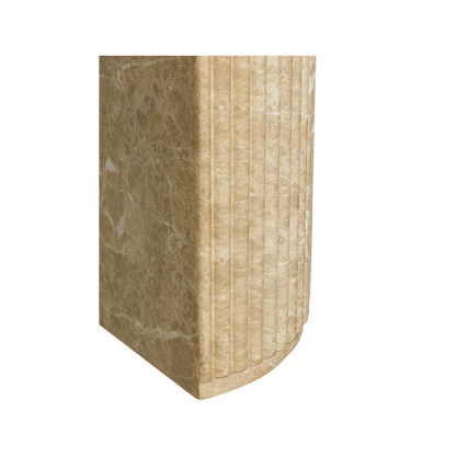 Table à manger Bloom en marbre doré