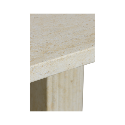 Table à manger Bloom en travertin