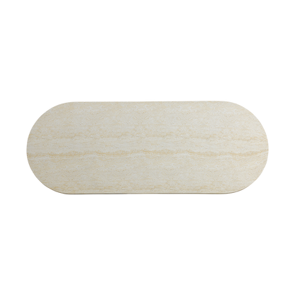 Table à manger Bloom en travertin