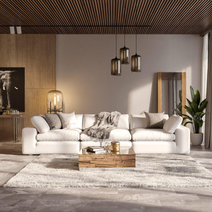 Canapé modulable Bloom 3 pièces blanc